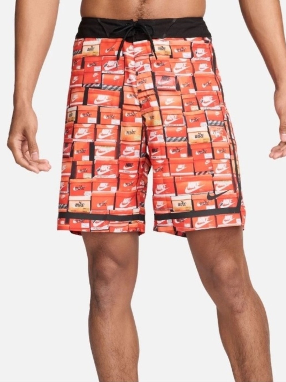 Nike Stacked Fadeaway 9" AOP All Over Print Graphic Swim Board Shorts M